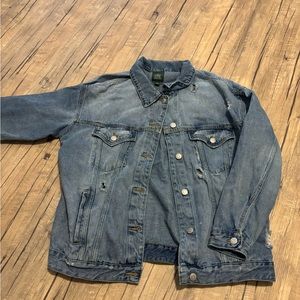 Oversized denim jacket